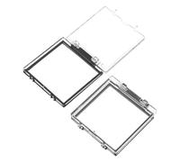 MOLUCKFU 2pcs PC Power Button Cover with Easy Installation and Accidental Touch Prevention, Square Plastic Switch Protector for Dishwasher and Washing Machine, for Home and Public Places