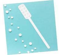 MOLUCKFU 2pcs Plastic Pill Counting Spoon with Slots for Capsules Nutritional Measuring Micro Spatula Extended Handle for Supplements Medicines Portable