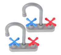 MOLUCKFU 2pcs Play Kitchen Faucet Replacement for Sink Pretend Water Tap Accessories for Boys Portable Sink Faucets to Enhance Role Play and Creativity in Simulation Kitchen Playsets