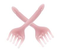 MOLUCKFU 2pcs Resin Scalp Massage Tool Five-Claw Manual Massager for Head Face Neck Portable Gua Sha Comb for Home Travel Gentle Skin-Friendly Head Spa Equipment