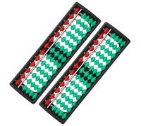 MOLUCKFU 2pcs Row Plastic Chinese Abacus Educational Math for Beads Sturdy Material Counting Frame for Brain Development and Mental Arithmetic Training