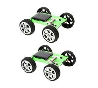 MOLUCKFU 2pcs Solar Powered Car Building Kit Stem Educational for DIY Assembly with Motor and Car Components Creative Project for Boys and Learning Sustainable Energy