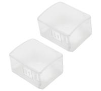MOLUCKFU 2pcs Transparent Proofing Door Knob Lock Covers Safety Abs Door Handle Protectors Prevent from Locking Themselves