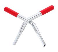 MOLUCKFU 2pcs Wheelchair Brake Handle Extensions Universal Compatibility Iron Material Replacement Parts for Transport Chair and Power Chair Brake Assist with Red Caps