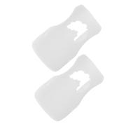 MOLUCKFU 2pcs White Silicone Bottle Protective Covers Nursing Bottle Sleeves Soft Flexible Supplies Anti-Bump Sleeves for Newborns