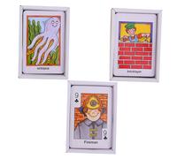 MOLUCKFU 3 Boxes Early Educational Colorful Playing Cards Each Interactive Learning Game Poker for Enhances Memory Hand-eye Coordination and Color Recognition Material for Boys