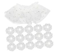 MOLUCKFU 30pcs Mini Doll Tutu Skirt Adorable Tulle Ballet Skirts for Doll Costumes DIY Party Decor with Delicate Craftsmanship