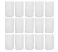 MOLUCKFU 35pcs Plastic Film Canister with Lid, White Plastic Empty Camera Reel Container, Compact Lightweight Storage Bottle for Film Rolls, Photographers and Hobbyists On-the-go