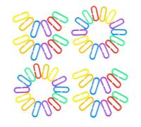 MOLUCKFU 360pcs Rainbow C-clips Chain Link Educational for Preschoolers Portable Geometric Shape Connector for Cognitive Development Creative Building Links for Early Learning and Sensory