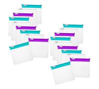 MOLUCKFU 36pcs Reusable Pill Pouch Bags with Secure Sliding Lock Semi-Transparent Zippered Medicine Organizer for Travel Jewelry Daily Pills Storage Portable Self-Sealing Medication Packets