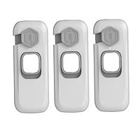 MOLUCKFU 3pcs Child Protection Locks Cabinet Locks Anti-Pinch Safety Latch for Kids Plastic Abs Childrens Furniture Accessories for Windows and Refrigerator Doors