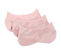 MOLUCKFU 3pcs Cooling Satin Eye Mask Adjustable Strap Blackout Sleep Cover for Men Women Travel Nap Relaxation with Reusable Ice Eye Patches Comfortable Breathable