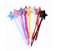 MOLUCKFU 3pcs Party Wand with Red Pentagram Pink Heart Red Butterfly Fairy Sticks for Birthday Cosplay Magical Themed Accessories for Celebration