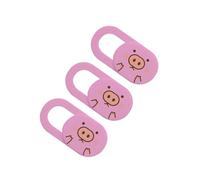 MOLUCKFU 3Pcs Webcam Cover Slider Cute Pink Pig Privacy Lens Protector for Laptop Phone Camera Ultra Thin Self Adhesive for Secure Webcam Privacy