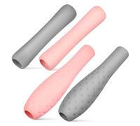 MOLUCKFU 4 Pcs Silicone Compatible with Apple Pencil Generation Generation Non-slip Ergonomic Covers Oval and Long Tube Styles for Smooth Writing