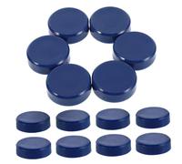 MOLUCKFU 40pcs Round Magnetic Discs Dark Blue Small Fridge Magnets for Office Whiteboard Kitchen Cabinet Classroom Supplies Secure Attachment Compact Multipurpose Design