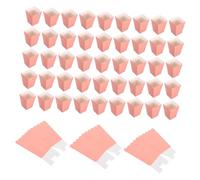 MOLUCKFU 48pcs Foldable Popcorn Boxes for Party Multipurpose Snack Containers for Popcorn French Fries Candy Portable Vintage Food Buckets for Birthday Carnival Movie Night Boy Girl