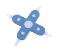 MOLUCKFU 4in1, Cross Shaped Design Safe Pp and Pet Material Baby Ear Wax Removal Tool Nail Cleaning Kit for Blue, for Gentle Ear and Nose Care Newborns and Infants