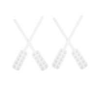 MOLUCKFU 4pcs Abs Slotted Beads Counting Spoon with Compartments Mini Portable Medication Dosage Tool for Pills Capsules and Beads Travel-Friendly Measuring Scoop for Daily Use