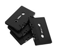 MOLUCKFU 4pcs Blank Cassette Tape Wall Decor Black DIY Craft Supply Vintage Audio Tape for Party Birthday Decoration Handcraft Accessories