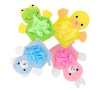 MOLUCKFU 4pcs Born Bath Boys and Girls Towel Bathing Gloves Fun Design Long-Lasting Soap Gel Easy to Use