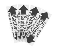 MOLUCKFU 4pcs Car Door Do Not Touch Stickers Self-Adhesive Automatic Door Warning Decals for Sliding Glass and Car Body Anti-Fade Safety Signs Compatible with Various Models