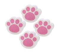 MOLUCKFU 4pcs Cat Claw Thickened Cleaning Sponge for Mirrors Scratch Kitchen Wipe Adorable Decorative Supplies for Glass and Smooth Surfaces Comfortable Grip for Effortless Cleaning