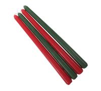 MOLUCKFU 4pcs Christmas Taper Candles Unscented Red and Green Candlesticks for Holiday Decor Dinner Parties Weddings Kwanzaa Celebrations Hour Burn