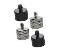 MOLUCKFU 4pcs Microphone Adapter Screw to Male to Female for Mic Stand Compatible Camera Tripods and Accessories Easy to Install