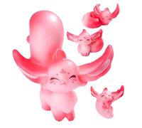 MOLUCKFU 4pcs Mini Resin Fox Figurines Small Animal Toys Miniature Animal Figures Diy Desktop Micro Landscape Decorative Ornaments for