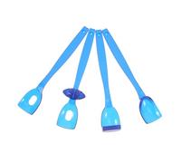 MOLUCKFU 4pcs Oral Correction Training Tools for Boys and Girls Tongue Thrust Corrector and Movement Trainer Blue Set for Speech Therapy and Oral Motor Development Tools for Boy Girl