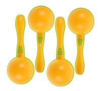 MOLUCKFU 4pcs Orff Maracas Plastic Shaker Musical Lightweight Percussion Instruments for Early Education Development Ergonomic Safe Design for Little Hands Birthday Party Favor