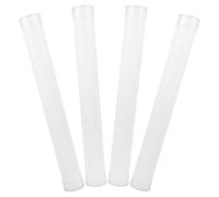 MOLUCKFU 4pcs Plastic Storage Tubes with Caps 41cm Length Portable Cylinder | Impact-resistant Finish, for Travelers and Crafters, Stores Maps and Welding Rods, Suitable for Office or Studio Use