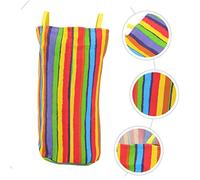 MOLUCKFU 4Pcs Rainbow Color Outdoor Jumping Bags with Handles Medium Sack Race for Birthday Parties Family Gatherings Backyard Games and Aerobic Exercise