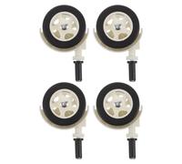 MOLUCKFU 4pcs Silent Walker Wheels Replacement for Walkers Easy Installation Plastic Casters with Dual Wheel Design for Stable Indoor Mobility and Safety