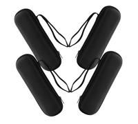 MOLUCKFU 4pcs Small Cable Storage Case EVA Water-resistant Organizer Bag for Earphones Headphone Accessories with Multi-compartment Design for Portable Media Players and Data Cables