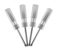 MOLUCKFU 4pcs Valve Stem Removal Tool Set with Magnetic Tip Aluminum Alloy Valve Core Wrench for Tire Maintenance for Bikes for Cars for Motorcycles