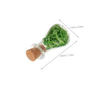MOLUCKFU 4pcs Witch Potion Bottles with Cork Stoppers Tiny Drifting Jars for Dollhouse Accessories Realistic Miniature Witch Bottles for Home Decor and Souvenirs
