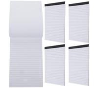 MOLUCKFU 5 Books of A5 Tear off Notepads for Back to School Party Lined Note Pad with 25 Sheets Each, Simple Fashionable Paper Notepads for Office and School Use for Teachers and Officers