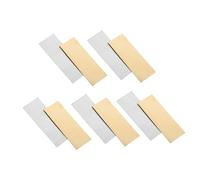 MOLUCKFU 5 Pairs Zinc Anode Copper Sheet Strips for Fruit Battery DIY Science Experiments Electroplating and Primary Battery Materials Zinc and Copper Plates
