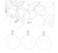 MOLUCKFU 50 Pack Round Squeakers for Dog and Pet Replacement Transparent EVA Noise Maker Inserts with Hold Design Multifunctional Sound for Boy Girl and Pets DIY Repair Parts