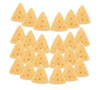 MOLUCKFU 50pcs Miniature Cheese Cake Models DIY Craft Simulated Cheese Charms Tabletop Decor for Home Kitchen Festival Art Sketches and Cake Shop Display