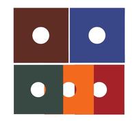 MOLUCKFU 5Pcs 12-Inch Vinyl Record Sleeves Protective Jackets Set in Rose Red Teal Tangerine Brown Forest Green Vinyl Album Covers Record Accessories for Media Storage and Dust Protection