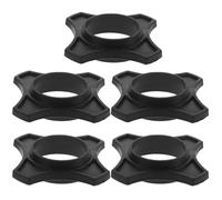 MOLUCKFU 5Pcs Black Microphone Anti-roll Rings for Handheld and Cordless Mics Non-slip Protection Rings for Stage Ktv Conference and Interview Use