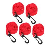 MOLUCKFU 5pcs Lost Walking Ropes for Toddlers Safety Leash Hook for Kindergarten and Preschool Prevents Wandering Public Places Red