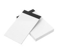 MOLUCKFU 5pcs Mini Grid Notepad with Dot Grid Paper, Smooth Writing Memo Pads for Men and Women, Portable White Paper Pads Suitable for Briefcase and Art Journals