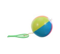 MOLUCKFU 5pcs Racquet Paddle Outdoor for Beach Sport Blow up Balls for Bouncy Racket Inflatable Bouncy Pickleball Paddles and Ball Pvc