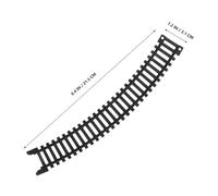 MOLUCKFU 5Pcs Safe Electric Train Track Expansion with Straight Plastic Rails for Creative Play and Educational Fun Suitable for Boys and Railroad Table Supplies