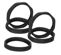 MOLUCKFU 5pcs Universal Black Microphone Anti-roll Rings Non-slip Protection Circles for Ktv and Live Music Accessories