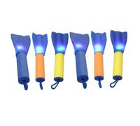 MOLUCKFU 6 Pcs Finger Rockets with Flashing Lights Elastic Finger Launcher for Fun Indoor and Outdoor Party Favors Random Colors and Easy to Use Random Color